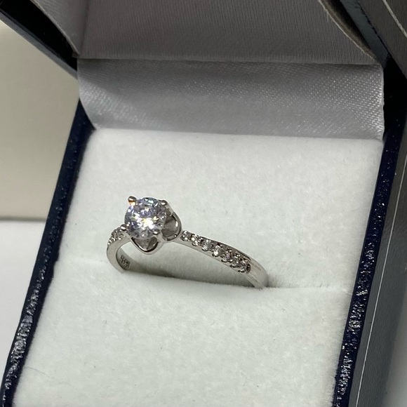 925 Sterling silver solitaire - Picture 3 of 3